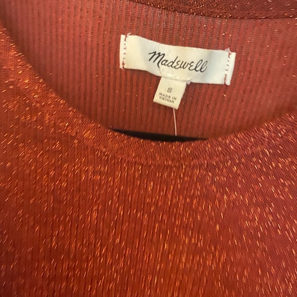 Madewell Copper Rust Sparkle Top - Picture 5 of 7